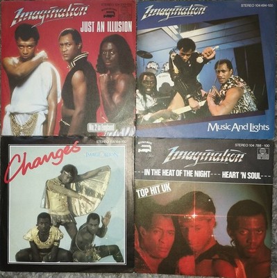 Imagination 4 Singles Just An Illusion, Changes, Music & Lights, In The Heat Of