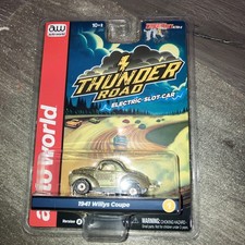 Thunderjet 1941 Willys Coupe Green Thunder Road HO Scale Slot Auto World