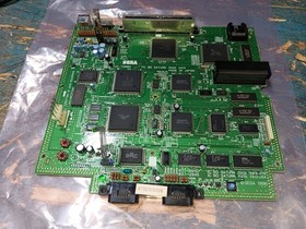 Sega Japan Saturn JAPAN VERSION 4-PIN MB ONLY-QUICK TEST-POWER AND VIDEO-SEE ALL