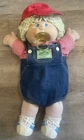 1983 Cabbage patch kids pacifier face doll Overalls Blue Eyes Curly Blonde Hair