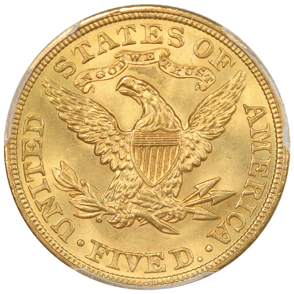 1907 $5 PCGS MS66 ex: D.L. Hansen - Liberty Head $5
