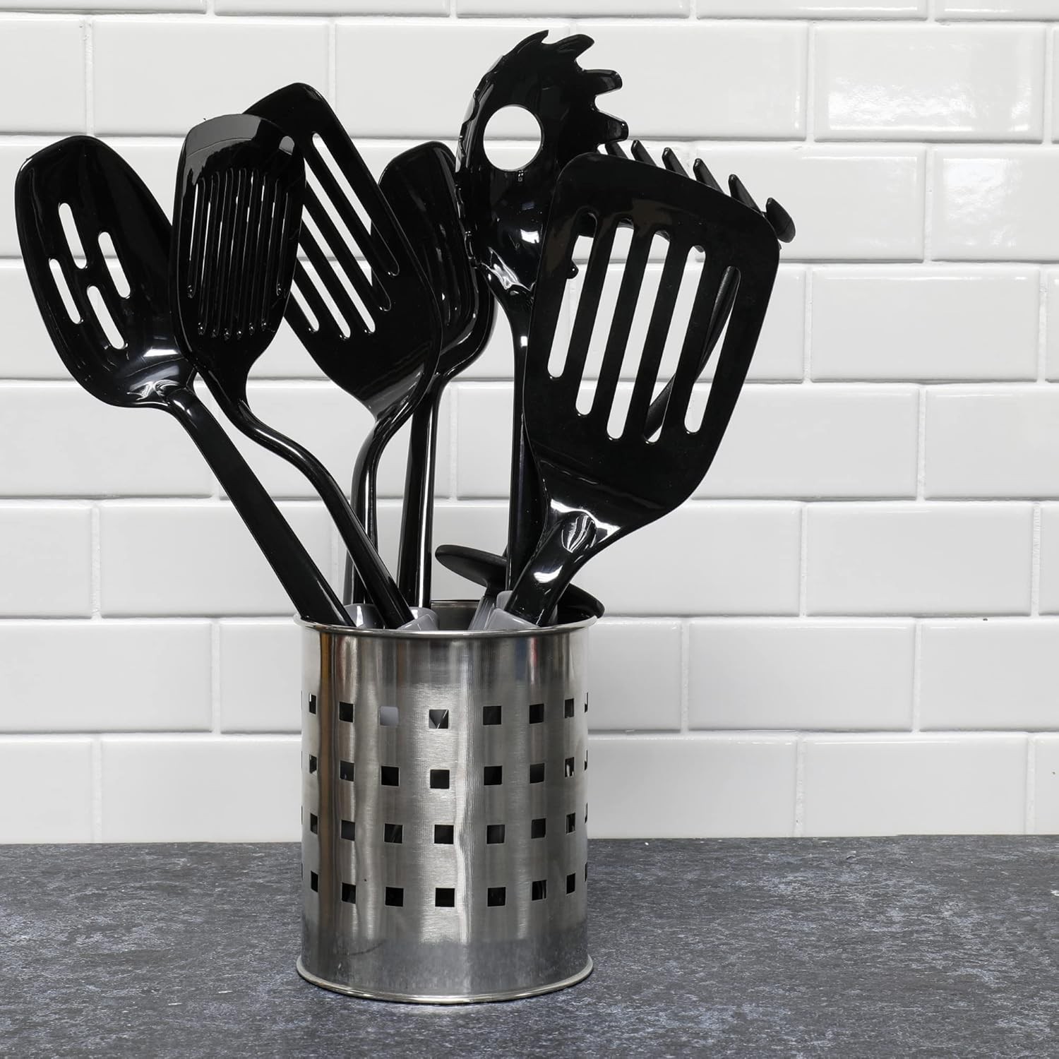 Select 10.5" Gray Nylon Whisk – Heat Resistant Sturdy Kitchen Cooking Tool