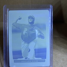 2012 Bowman Chrome Yellow Printing Plate 1/1 Blair Walters