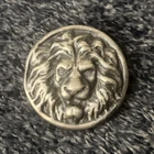 Hand Poured Silver Lion head Round 2.4 Ozt Toxic Bullion Pour #1