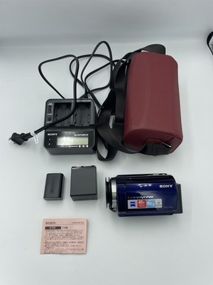 Sony Handycam DCR-SR68 Blue 60xZoom Touchscreen Digital HD Video Camcorder MINT 