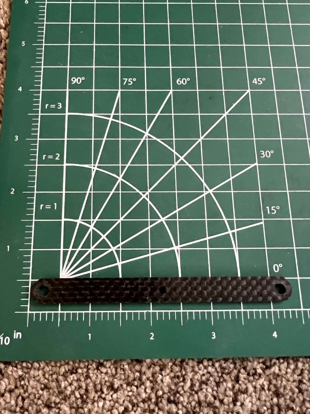 Vintage Team Associated RC10L #8178 Graphite Front Suspension Arm Brace w/ hole