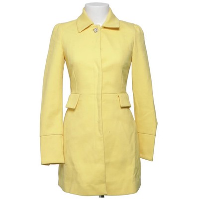 Zara Basic Collection, Mantel, Damen, Größe: XS, Gelb, Acetat, Einfarbig #HEb