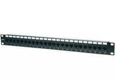 Intellinet Cat6 24-Port Patch Panel with LEDs, 1U
