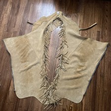Western Suede Leather Tan Chaps Size Small- High Quality and Excellent Condition