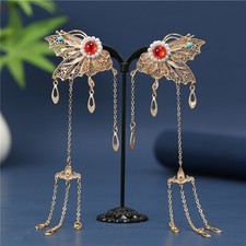 Gold Plated Hanfu Hair Clip Chinese Style Vintage Hair Accessory Headpiece