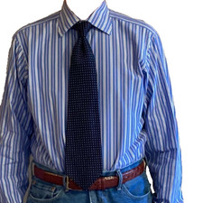 Polo Ralph Lauren Woven Navy Blue Silk Tie