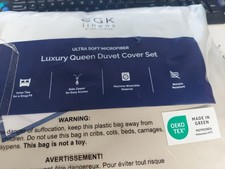 CGK Linens Ultra Soft Microfiber Luxury Queen Duvet Cover Set Wrinkle Resistant