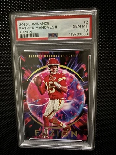2023 Panini Luminance - Fuzion Patrick Mahomes II #2 GM 10 Graded Pop /10 Chiefs