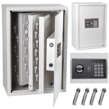 245 Hook Key Safe Security Lock Storage Box Digital Electronic Cabinet Organizer