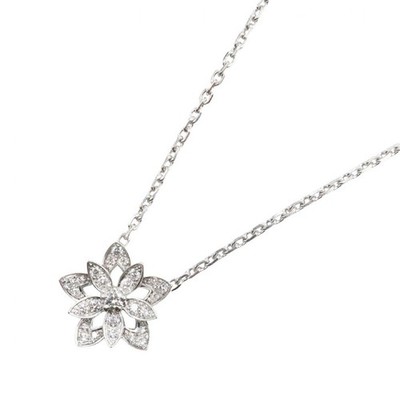 Van Cleef & Arpels Lotus Mini Collier Diamant 750WG P0072123