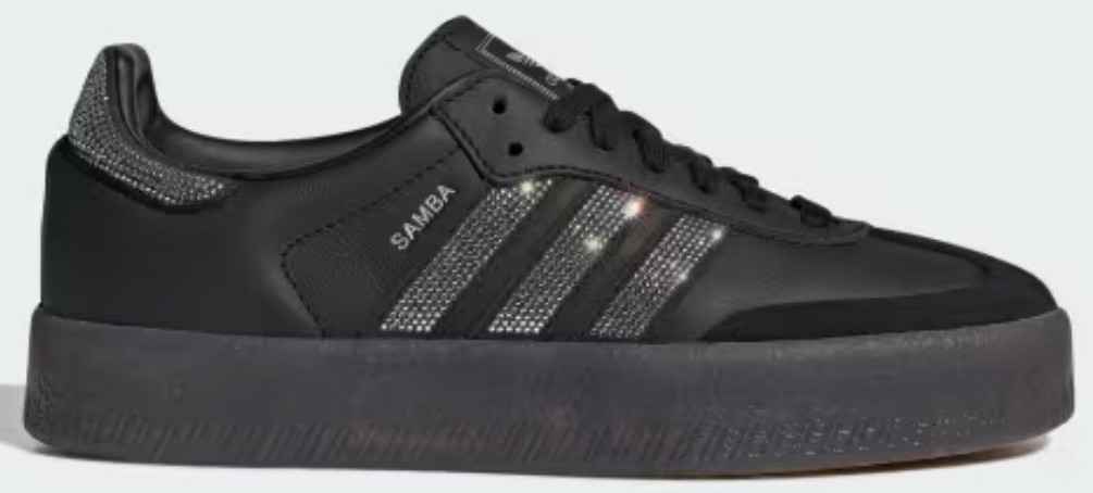 Size 8 - adidas Sambae W Core Black Silver Gum W for sale online