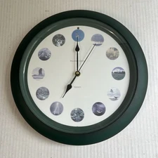 Quartz Discovery Channel Serenity Wall Clock Nature Sounds RARE TESTED WORKS