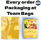 Tan Yu-Gi-Oh! card with Pikachu, red border, Team Bags text, and Japanese text.