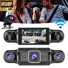 FHD1080P 4 Channel Wifi Dash Cam Driving Recorder Car Front&Rear Camera G-Sensor
