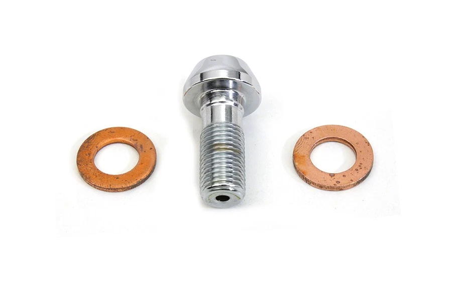 Manguera de freno Banjo Bolt tipo Allen 10 mm se adapta a Harley Davidson Foto 2 de 4
