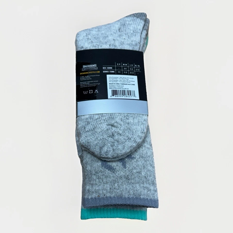 Calcetines de bota de lana de peso pesado Browning para mujer Rowan 2PK M/6-10 caza julepe/gris Foto 3 de 4