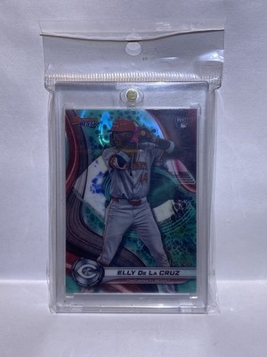 2024 Bowman's Best Elly de La Cruz #20 Aqua Lava Refractor /199 (RC)