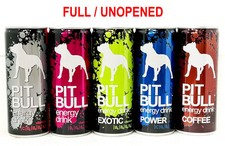 Pit Bull Energy Drink Various Flavors Full Cans 250ml Ukraine 2025-2026 Set of 5
