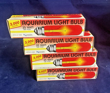Aquarium RED Light Bulbs Hagen 25 Watt 120 Volt RED 12 pieces