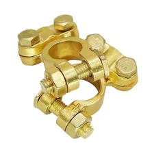 1 Pair Universal Brass Battery Brass Battery Terminals Connectors Clamps