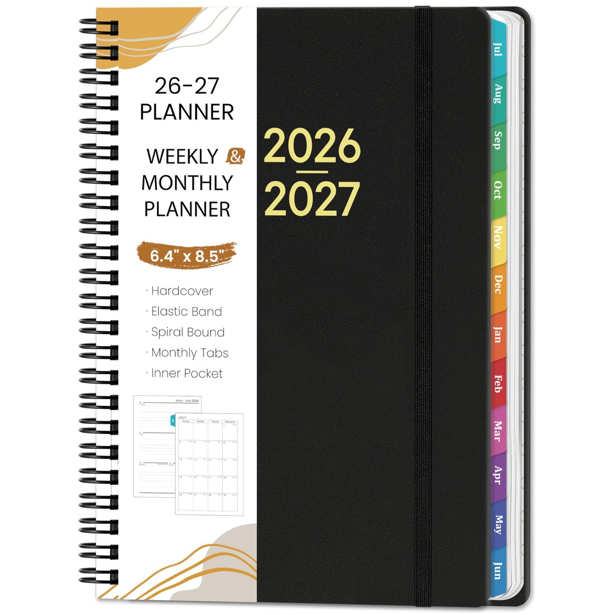 Planner 2026-2027 - Planner 2026-2027 Weekly and Monthly from Jul. 2026