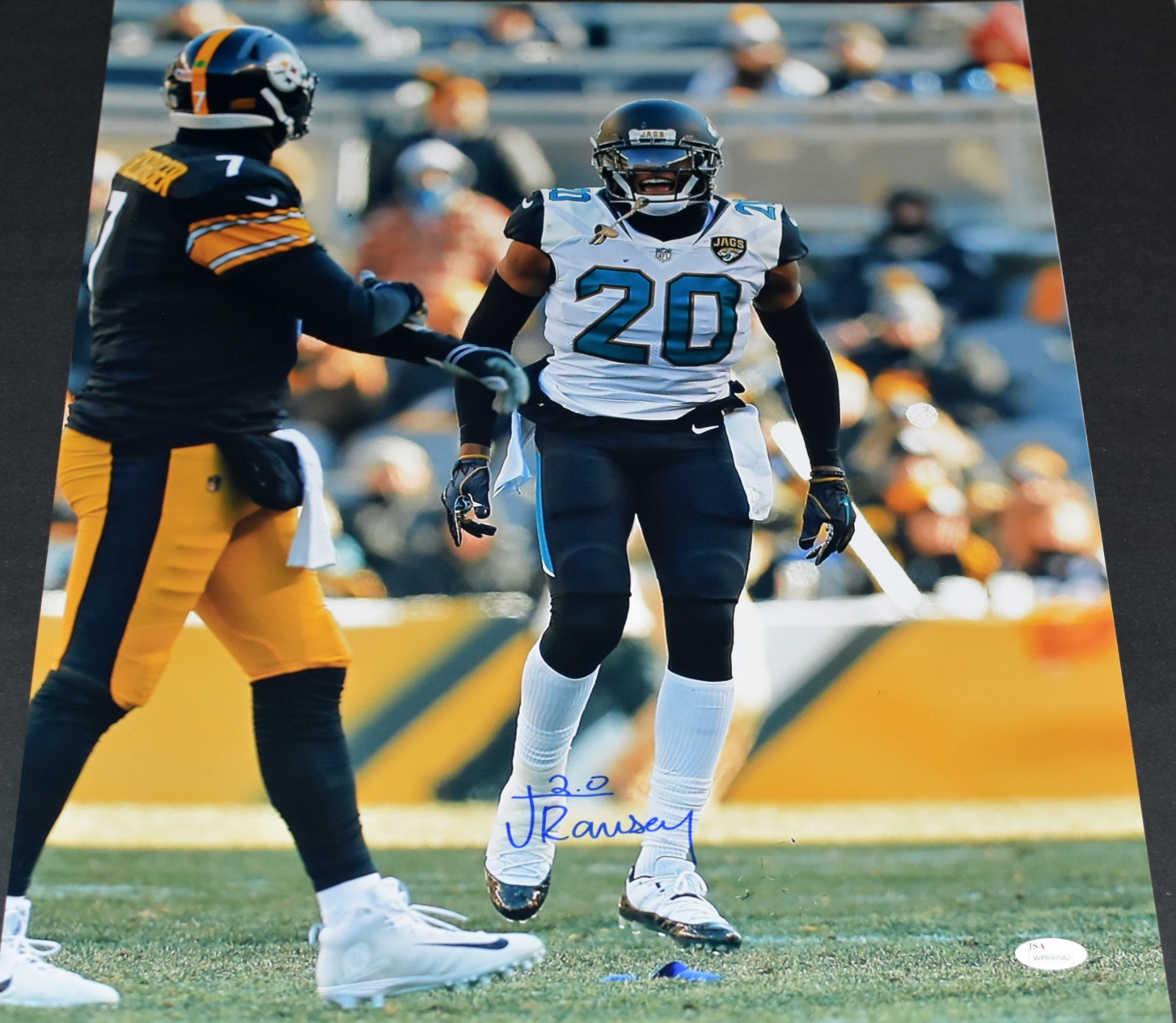 Jalen Ramsey Autographed Signed Jacksonville Jaguars VS STEELERS 16x20 PHOTO JSA 