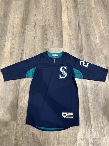 majestic seattle mariners Cano #22 batting practice jersey Embroidered Sz S
