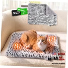 Self Warming Cat Bed Self Heating Cat Pad Pet Mat Indoor Small A: Light Grey