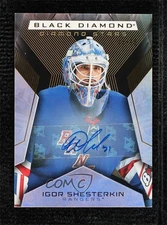 2025-26 Upper Deck Black Diamond Stars 11/15 Igor Shesterkin #BDS-IS Auto 1pa2