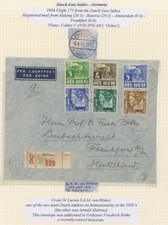 Dutch East Indies 1934 airmail flight cover from Semarang to Austria