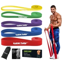 Resistance Bands Set Elastic Workout Pull Up Assist Fitness Training Men Women
