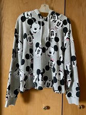 Walt Disney World Mickey Heads Womens Size 1x Pullover Hooded Sweatshirt Nwot