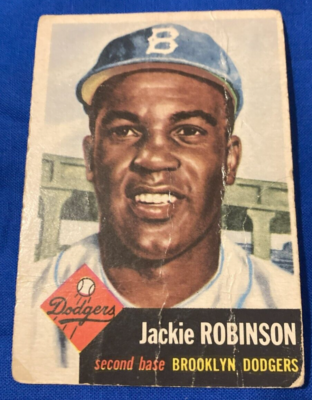 JACKIE ROBINSON (RC) ROOKIE AUTHENTIC ORIGINAL RARE CARD BROOKLYN DODGERS