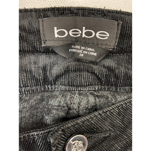 Bebe Womens Black Velvet Cordoroy Bellbottom Bootcut Jeans Pants NEW Sz30(sku44 - Picture 15 of 23