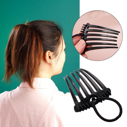 Ponytail Hair Combs Fountain Comb with Elastic Rubber Hairs BEST Fluffy Us - Picture 3 of 17