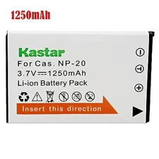 1x Kastar Battery for Casio NP-20 Exilim EX-Z75 EX-Z77