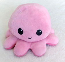 Tee Tartaruga Reversibile Flipus Calamari Emozione Felice Arrabbiato Peluche Bambola Rosa