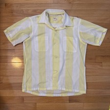 Vintage/Retro 50s/60s Button-Up Shirt - Rayon/Gabardine/Mod RARE