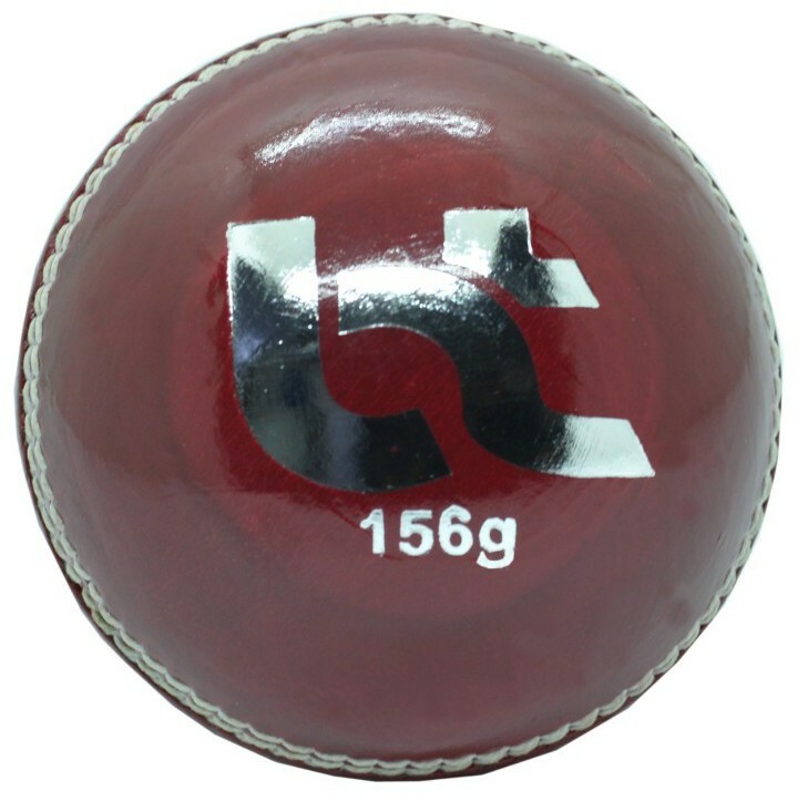 6 Cricket-Bälle Rot/weiß Gepunktet, 156 G, Echtes Leder - Für Training & Spiele