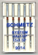 Schmetz Universal Sewing Machine Needles Size 90/14 Special Point~5-Pack~ 