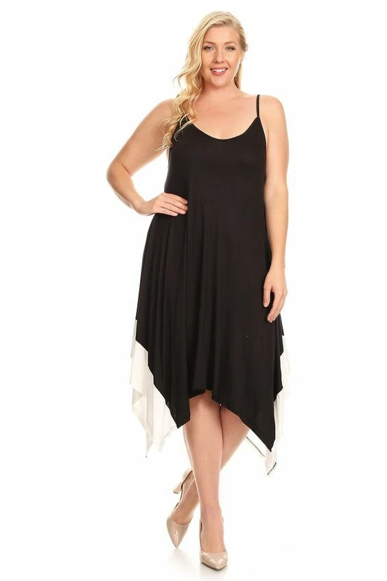 Plus size cheap handkerchief dress
