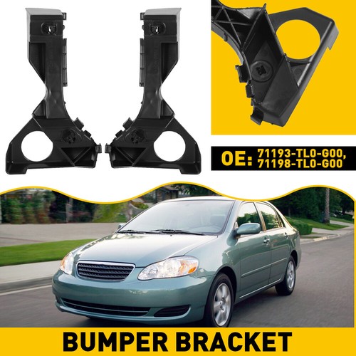 Front Bumper Retainer Bracket Set For 2017 2018 19 Toyota Corolla Support Pair D - 第 8/13 張圖片