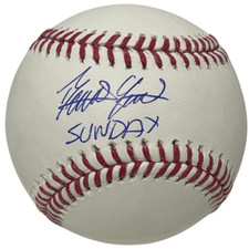Domingo German Signed ROMLB Baseball w/ SUNDAY Inscription JSA COA Yankees PG