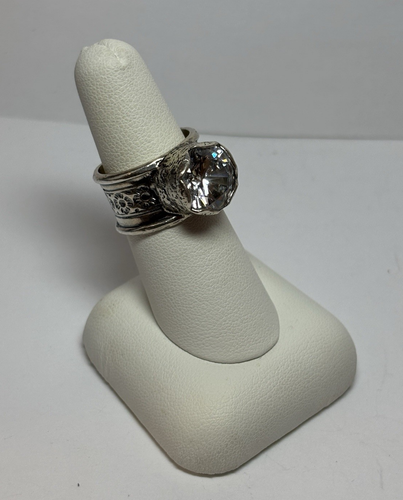 Silpada Sterling 925 Silver Queen for a Day CZ Ring R2208 Sz 7.5 - Picture 5 of 8