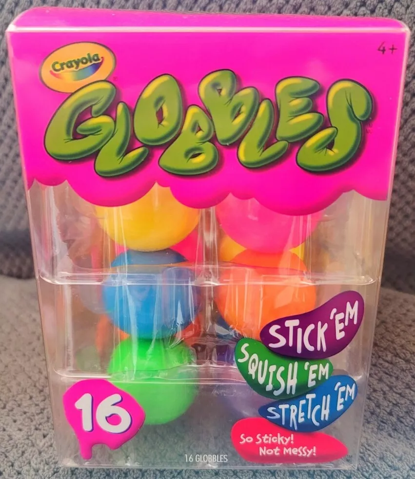 Crayola Globbles Squish Toys, 16 Pieces - Multicolored - Ships